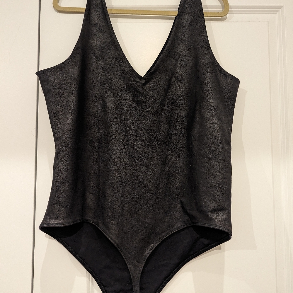 Abercrombie faux leather bodysuit